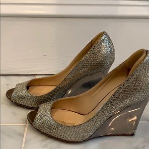 Jimmy Choo Baxen bello Glitter wedge 37